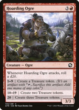 naokuroshop MTG [AFR][146][赤][C][EN][溜め込むオーガ/Hoarding Ogre]（foil） NM