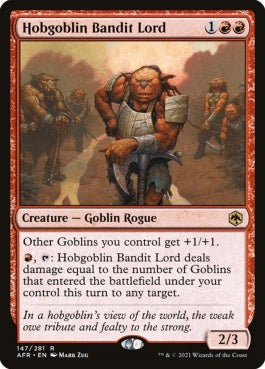 naokuroshop MTG [AFR][147][赤][R][EN][ホブゴブリンの山賊の頭/Hobgoblin Bandit Lord] NM