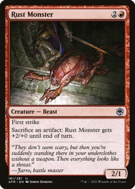 naokuroshop MTG [AFR][161][赤][U][EN][ラスト・モンスター/Rust Monster]（foil） NM