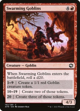 naokuroshop MTG [AFR][162][赤][C][EN][群がるゴブリン/Swarming Goblins]（foil） NM