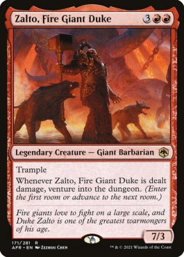 naokuroshop MTG [AFR][171][赤][R][EN][ファイヤー・ジャイアントの公爵、ザルトー/Zalto, Fire Giant Duke]（foil） NM