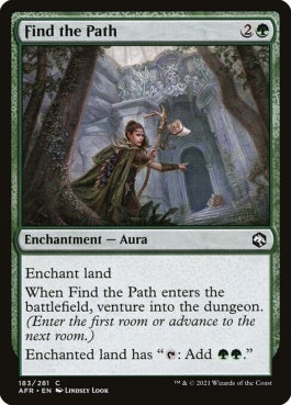 naokuroshop MTG [AFR][183][緑][C][EN][ファインド・ザ・パス/Find the Path]（foil） NM