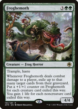 naokuroshop MTG [AFR][184][緑][R][EN][フロギーモス/Froghemoth]（foil） NM