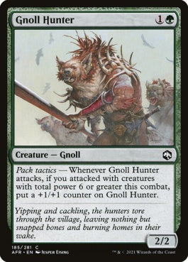 naokuroshop MTG [AFR][185][緑][C][EN][ノールの狩人/Gnoll Hunter]（foil） NM