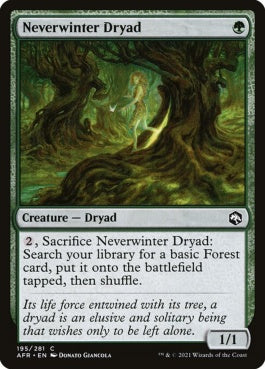 naokuroshop MTG [AFR][195][緑][C][EN][ネヴァーウィンターのドライアド/Neverwinter Dryad] NM