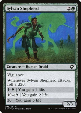 naokuroshop MTG [AFR][206][緑][C][EN][森の導き手/Sylvan Shepherd] NM