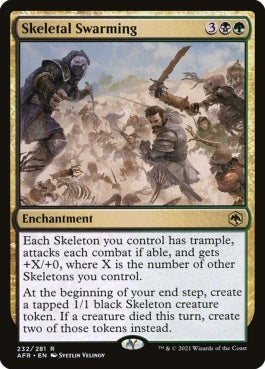 naokuroshop MTG [AFR][232][多][R][EN][群がる骸骨/Skeletal Swarming]（foil） NM