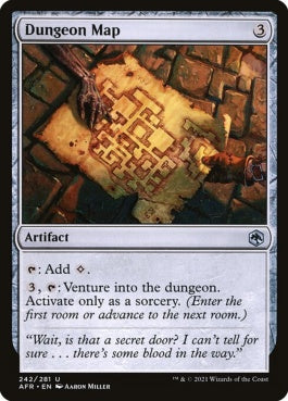 naokuroshop MTG [AFR][242][茶][U][EN][ダンジョンの地図/Dungeon Map]（foil） NM