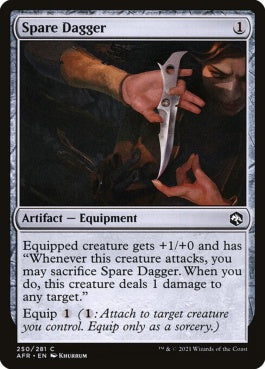 naokuroshop MTG [AFR][250][茶][C][EN][予備の短剣/Spare Dagger]（foil） NM