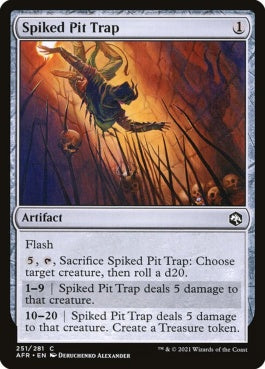 naokuroshop MTG [AFR][251][茶][C][EN][とげの落とし穴/Spiked Pit Trap]（foil） NM