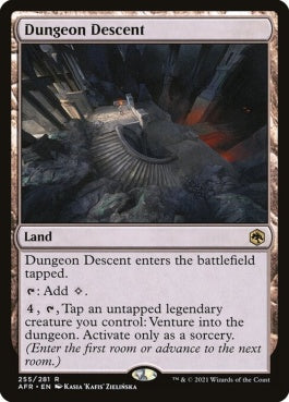 naokuroshop MTG [AFR][255][土地][R][EN][ダンジョンの入口/Dungeon Descent]（foil） NM