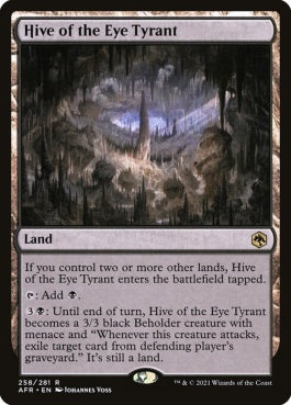 naokuroshop MTG [AFR][258][土地][R][EN][目玉の暴君の住処/Hive of the Eye Tyrant]（foil） NM