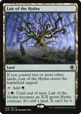 naokuroshop MTG [AFR][259][土地][R][EN][ハイドラの巣/Lair of the Hydra]（foil） NM