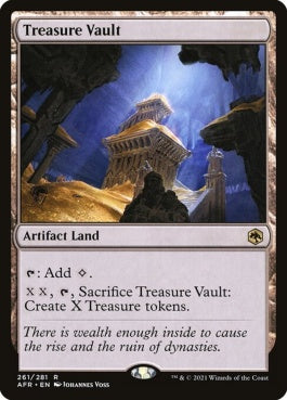 naokuroshop MTG [AFR][261][土地][R][EN][宝物庫/Treasure Vault]（foil） NM