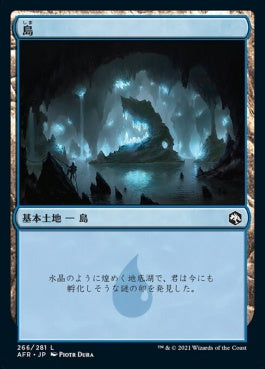 naokuroshop MTG [AFR][266][土地][C][JP][島/Island]（foil） NM