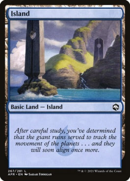 naokuroshop MTG [AFR][267][土地][C][EN][島/Island]（foil） NM