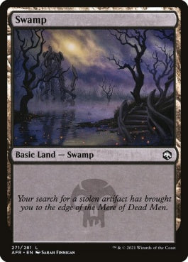 naokuroshop MTG [AFR][271][土地][C][EN][沼/Swamp] NM