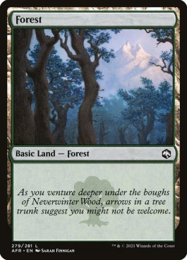 naokuroshop MTG [AFR][279][土地][C][EN][森/Forest] NM