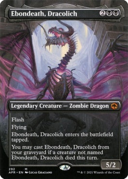 naokuroshop MTG [AFR][292][黒][M][EN][ドラコリッチ、エボンデス/Ebondeath, Dracolich] NM