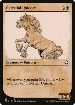 naokuroshop MTG [AFR][301][白][C][EN][天界のユニコーン/Celestial Unicorn] NM