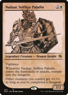 naokuroshop MTG [AFR][303][白][R][EN][無私のパラディン、ナダール/Nadaar, Selfless Paladin] NM