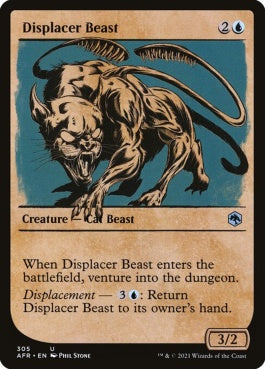 naokuroshop MTG [AFR][305][青][U][EN][ディスプレイサー・ビースト/Displacer Beast]（foil） NM