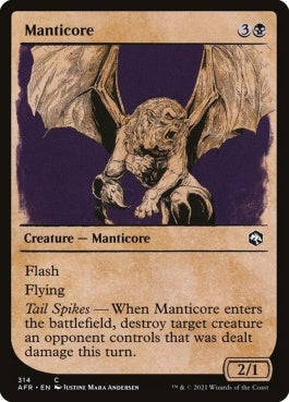 naokuroshop MTG [AFR][314][黒][C][EN][マンティコア/Manticore] NM