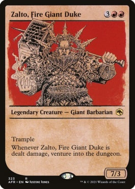 naokuroshop MTG [AFR][323][赤][R][EN][ファイヤー・ジャイアントの公爵、ザルトー/Zalto, Fire Giant Duke]（foil） NM