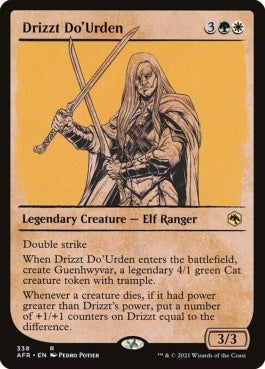 naokuroshop MTG [AFR][338][多][R][EN][ドリッズト・ドゥアーデン/Drizzt Do'Urden] NM