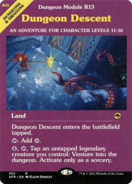 naokuroshop MTG [AFR][352][土地][R][EN][ダンジョンの入口/Dungeon Descent]（foil） NM