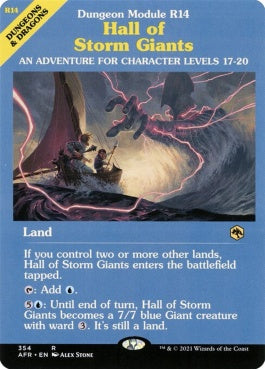 naokuroshop MTG [AFR][354][土地][R][EN][ストーム・ジャイアントの聖堂/Hall of Storm Giants]（foil） NM