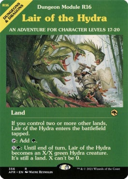 naokuroshop MTG [AFR][356][土地][R][EN][ハイドラの巣/Lair of the Hydra]（foil） NM