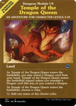 naokuroshop MTG [AFR][357][土地][U][EN][ドラゴンの女王の寺院/Temple of the Dragon Queen] NM