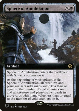 naokuroshop MTG [AFR][376][黒][R][EN][スフィアー・オヴ・アナイアレイション/Sphere of Annihilation]（foil） NM