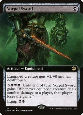 naokuroshop MTG [AFR][377][黒][R][EN][ヴォーパル・ソード/Vorpal Sword]（foil） NM