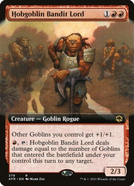 naokuroshop MTG [AFR][379][赤][R][EN][ホブゴブリンの山賊の頭/Hobgoblin Bandit Lord]（foil） NM