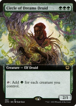 naokuroshop MTG [AFR][383][緑][R][EN][夢の円環のドルイド/Circle of Dreams Druid]（foil） NM