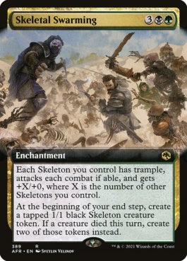 naokuroshop MTG [AFR][389][多][R][EN][群がる骸骨/Skeletal Swarming]（foil） NM