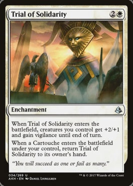 naokuroshop MTG [AKH][034][白][U][EN][結束の試練/Trial of Solidarity] NM