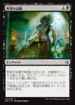 naokuroshop MTG [AKH][113][黒][U][JP][野望の試練/Trial of Ambition] NM