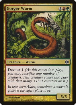 naokuroshop MTG [ARB][056][多][C][EN][喰らうワーム/Gorger Wurm] NM