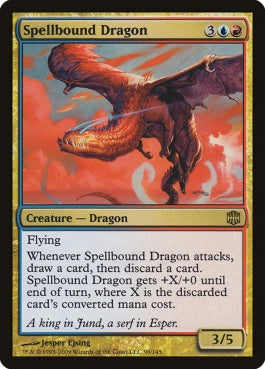 naokuroshop MTG [ARB][090][多][R][EN][呪文縛りのドラゴン/Spellbound Dragon] NM