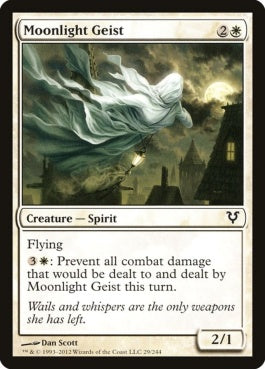 naokuroshop MTG [AVR][029][白][C][EN][月明かりの霊/Moonlight Geist] NM