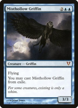 naokuroshop MTG [AVR][068][青][M][EN][霧虚ろのグリフィン/Misthollow Griffin] NM