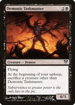 naokuroshop MTG [AVR][095][黒][U][EN][悪魔の監督官/Demonic Taskmaster] NM