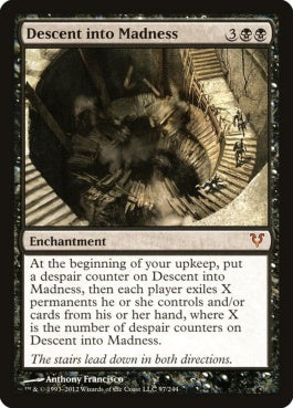 naokuroshop MTG [AVR][097][黒][M][EN][狂気堕ち/Descent into Madness] NM