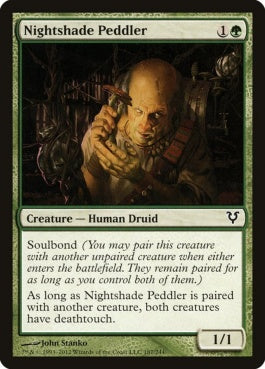 naokuroshop MTG [AVR][187][緑][C][EN][ベラドンナの行商人/Nightshade Peddler] NM