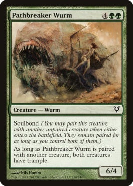 naokuroshop MTG [AVR][188][緑][C][EN][道壊しワーム/Pathbreaker Wurm] NM