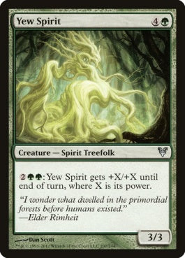 naokuroshop MTG [AVR][207][緑][U][EN][イチイの精/Yew Spirit] NM