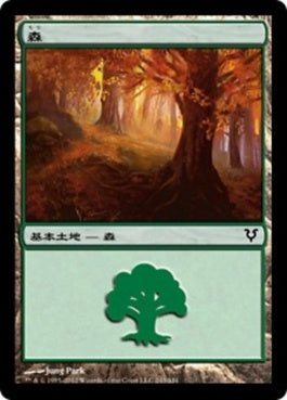 naokuroshop MTG [AVR][243][土地][C][JP][森/Forest] NM